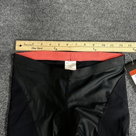 Nike Triathlon Shorts Womens XS Black Pink Padded Compression Cycling NWT - Picture 4 of 9